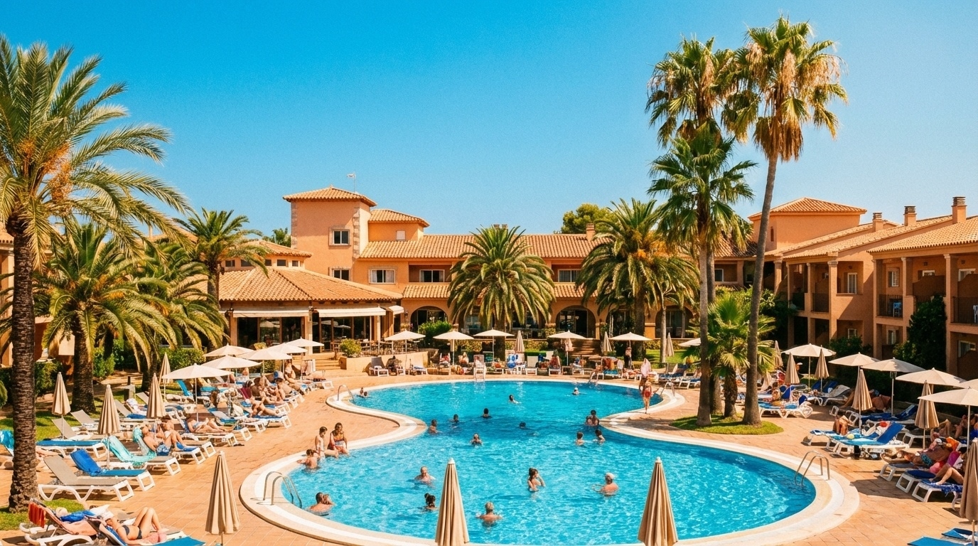 Hotel para grupos en la Costa Daurada con piscina y ambiente vacacional